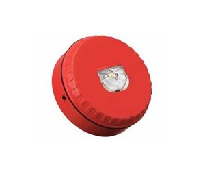 Finsecur SOLISTA LX WALL Beacon Sounder, White Body and Red Flash